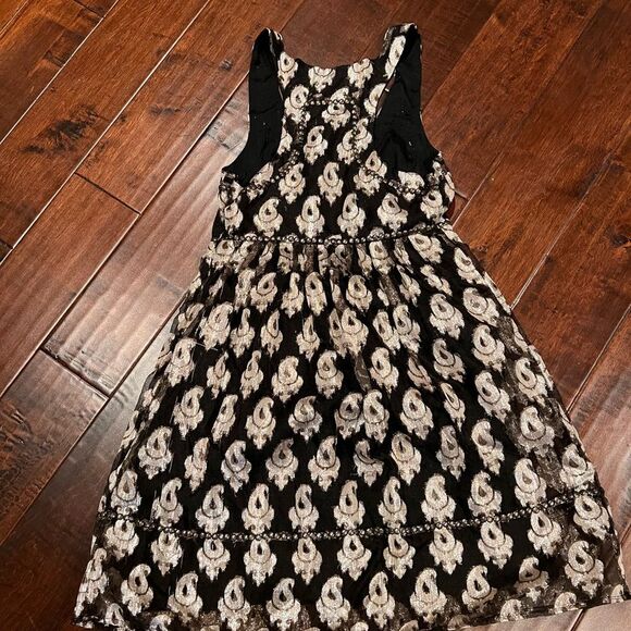 Free People Metallic Studded Party Dress Size 0 - Picture 3 of 11